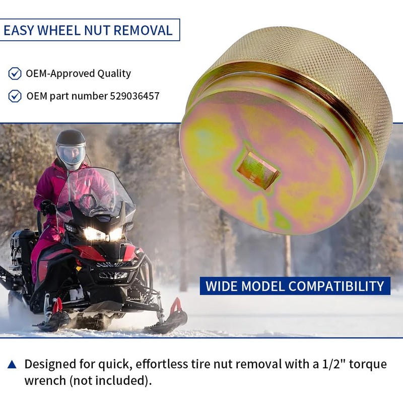 GOLKNHA Wheel Nut Removal Socket Tool for Can-Am Ryker 600