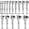 Vearter 15PCS Forstner Drill Bit Set, 10-50mm HCS Single-Tooth Woodworking