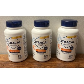 Citracal 3 Packs, Citracal Petites + D3 Calcium Citrate - 200 Coated Caplets Exp. 09/2027