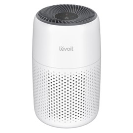 LEVOIT Air Purifiers for Bedroom Home Dorm, AHAM VERIFIDE, 3-in-1 Filter Cleaner With Aroma Pad, Filters Smoke, Allergens, Pet Dander, Odor, Dust, Office, Desktop, Core Mini-P, White