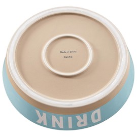 10" Non-Slip Ceramic Dog Bowl, 71 Oz Heavy-Duty Dog Food/Water Dish, Pet Feeding Bowl for Medium-Sized Dogs and Large Breeds, Porcelain Pet Feeder Bowl, Microwave and Dishwasher Safe, Lake Blue