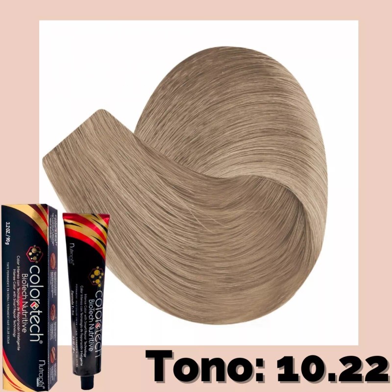 Nutrapel Color Tech Beige 10.22 Rubio Extra Claro Nacarado Intenso