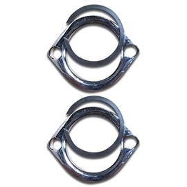 Ultima Exhaust Flange Kit with Retaining Rings for Evolution Big Twin 1984 & Later, and Evolution Sportster 1986 & Later, Also Will Fit Twin Cam Models 1999-Present., 66-290