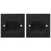POFET 2 PCS Brush Wall Plate Cable Passthrough Wall Outlet,