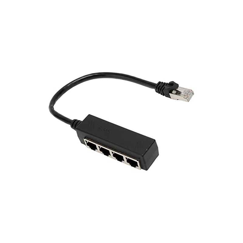 Adaptador RJ45 Cable Divisor Ethernet - 1 a 4 Puntos,