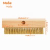ECENCE Wire Brush with Brass Bristles Wavy Pizza Oven Brush