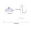 SAVITA 20 Pcs Aquarium Suction Cups Fish Tank Suction Hooks