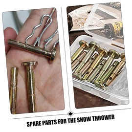 Kisangel Sets Plow Parts Metal Shear and Cotter Pins Set Replacement for Blower Shear Pins
