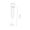 GRIRIW Glamorous Wedding Flutes 2pcs Crystal Glasses Perfect for Toasting