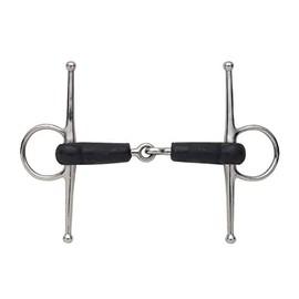 Shires Rubber Mouth Full Cheek Snaffle 5.5" Steel