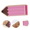 Gadpiparty Pencil Shape Wooden Pencil Holder Organizer Stylish and Functional