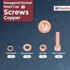 Kozelo 4pcs M10 Socket Head Cap Screws Bolts Nuts Assortment