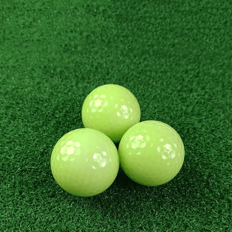 Aolowewin 6 pelotas de golf luminosas con linterna UV (12