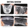 100PCS Disposable Shower Caps,Waterproof Hair Caps,Multi-Purpose Thickened Plastic Elastic Bath