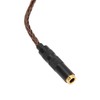 4.4mm Balanced Female to 3.5mm Stereo Male Adapter Cable Gold