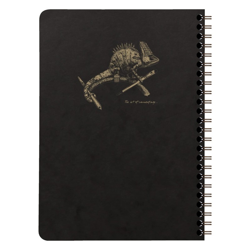 Clairefontaine 102566C Flying Spirit Notebook with Inner Pockets and Spiral