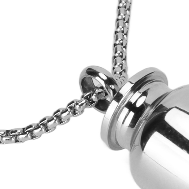 Pet Ashes Necklace Exquisite Memorial Stainless Steel Cremation Jewelry Urn