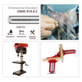 sourcing map Pack of 10 Cylinder Pins 5 x 20 mm (approx. 13/64 Inch) Dowel Pin 304 Stainless Steel Wood Bunk Bed Dowel Pins Shelf Pegs Support Shelves