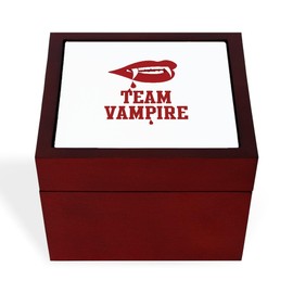 CafePress Team Vampire Memory Keepsake Jewelry Box, 5"x5"x3.75"