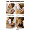Coffee Grinder Adjustable Grinding Auto Stop USB Rechargeable Electric Coffee