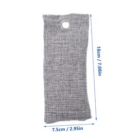 FRCOLOR 6pcs Bamboo Charcoal Shoe Deodorizers Replaceable Odor for Shoes Cars and Closets Activated Charcoal Bags for Moisture Absorption and Air Random Colors