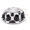 DOTCOM 8 Lug Wheel Hub Center Caps 4Pcs Fit Chevy