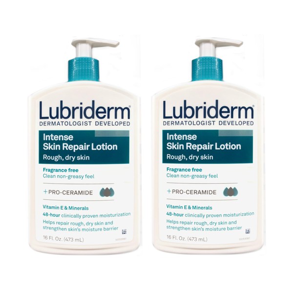 Lubriderm Intense Skin Repair Body Lotion,16 Fl Oz (Pack of 2)