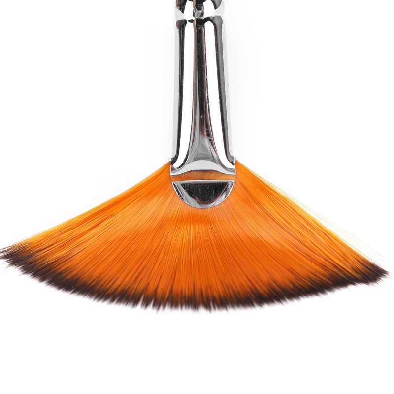 9Pcs Painting Brush Set Nylon Wool Fan shaped Watercolor Acrylic