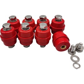 8pcs Busbar Insulator, SM-40 Polyester Standoff Insulators with Screw(M10), UL Material Busbar Insulator Supporter (SM-40 Insulator M10)