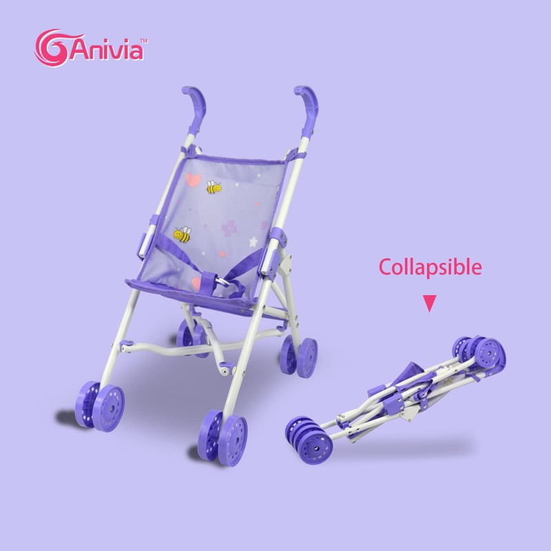 ANIVIA 5PCs Baby Doll Stroller Set - Baby Doll Accessories