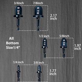 6Pcs Swaging Tool HVAC, Air Conditioner Copper Tube Swage Expander, Flaring Drill Pipe Expander Tubing Set 1/4'', 3/8'', 1/2'', 5/8'', 3/4'', 7/8'' Bits