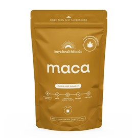 KOYA Maca Amarilla En Polvo 500 g | Sabor Suave | Sin Gluten, Keto y Vegana | Sabor Suave Terroso para Licuados, Smoothies y Repostería | Maca Amarilla 100% Pura