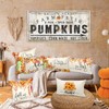 Ywlake Fall 12x20 Throw Pillow Covers Set of 4, Pumpkin