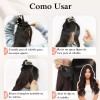 Xbwig Extensiones De Cabello De Alambre Invisible De 22 Pulgadas