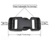 SGH Pro Quick Side Release Buckles 1" Wide Dual Adjustable