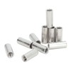 10 Pcs Round Coupling Nut M10x1.5 L35mm Stainless Steel Round
