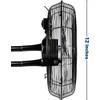 Simple Deluxe Comfort Zone Cradle Floor Fan, 12 Inch 3-Speed