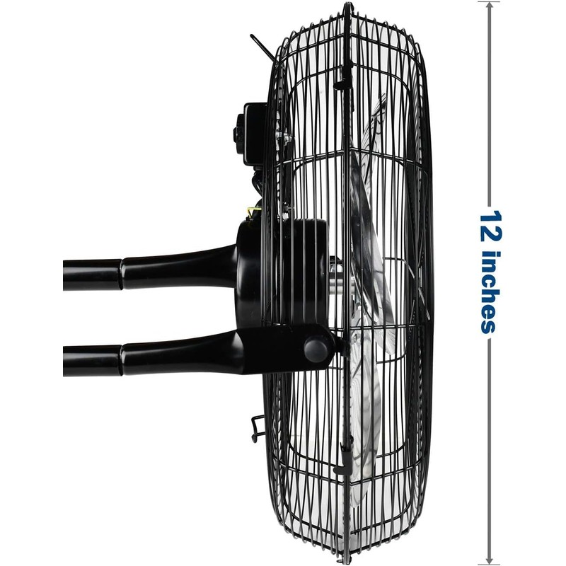 Simple Deluxe Comfort Zone Cradle Floor Fan, 12 Inch 3-Speed