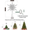 Lewondr Christmas Star Tree Topper, USB Powered Remote Controlled 11