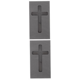 Operitacx 2 Stück Graphitform Schmelzer Goldform Gießen Silberschmelze Schmelzender Goldschimmel Gussform Verfeinerung Gießtiegel Schmuckschmelzmodell Barfenformen Barren Schmelzformen Black