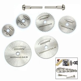 LHKJ Circular Saw Blades 8 Pcs Circular Saw Blade Set for Rotary Tools Suitable for Plastic, Fibreglass