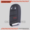 OCESTORE 3 Button Car Key Fob Keyless Entry Remote Replacement