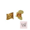 2 Pack African Shape Country Lapel Pin Badge + Flag