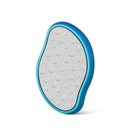Glass Foot File Callus Dead Remover Heel Scraper and Shower Scrubber - Safely and painlessly removes calluses and Dry Skin from Heels (Blue, One size)