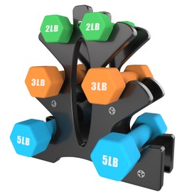 Portzon Weights Dumbbells Set with Various Color and Weights and Compatible, 1-15 LB, Anti-Slip, Anti-roll, Hex Shape