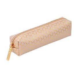 Pukka Pad Faux Leather Zipper Pencil Case - Taupe