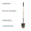 Gemplers Commercial Grade Round Point Shovel with Extended Socket (Wood