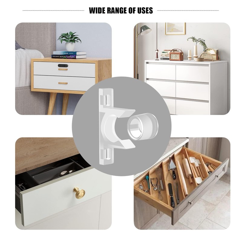 KIBBEH 8 Sets False Front Cabinet Clips Kitchen Cabinet Doors