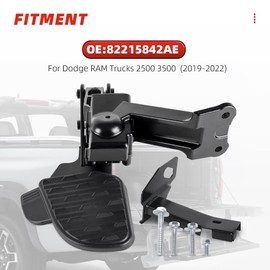 Aurorasters Rear Bed Step Retractable Bed Step Bumper Step for 2019-2024 Dodge Ram2500 3500 Accessories,Replaces 82215842AH 82215842AD 82215842AE 82215842AC (2019-2024 Dodge Ram 2500/3500)