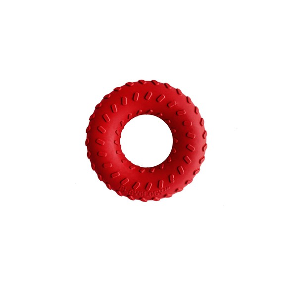 Playology Dual Layer Ring Beef Dog Toy, Small